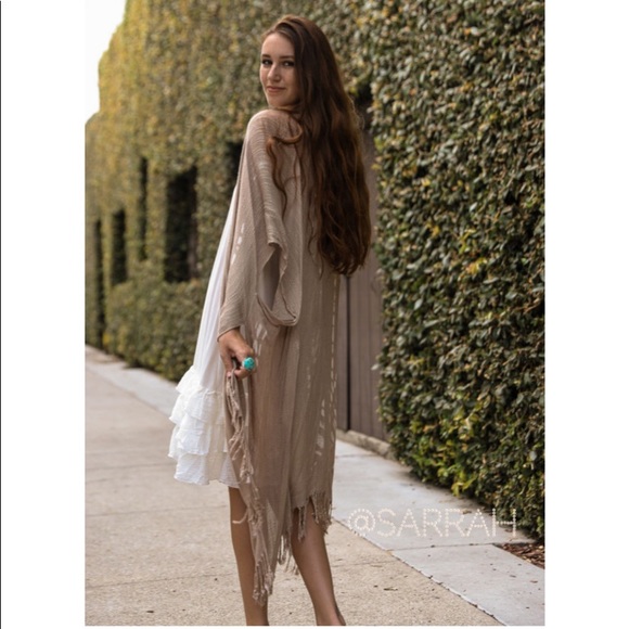 Last 1 New Boho Tie Dye Kimono Wrap Cardigan - Picture 4 of 6